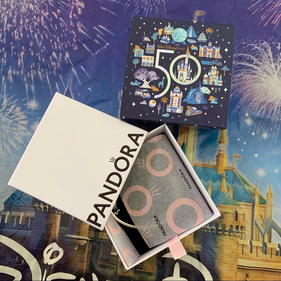Disney 50 Anniversary Pandora Bracelet and Mickey Charm Set SOLD OUT EVERYWHERE - Picture 9 of 9